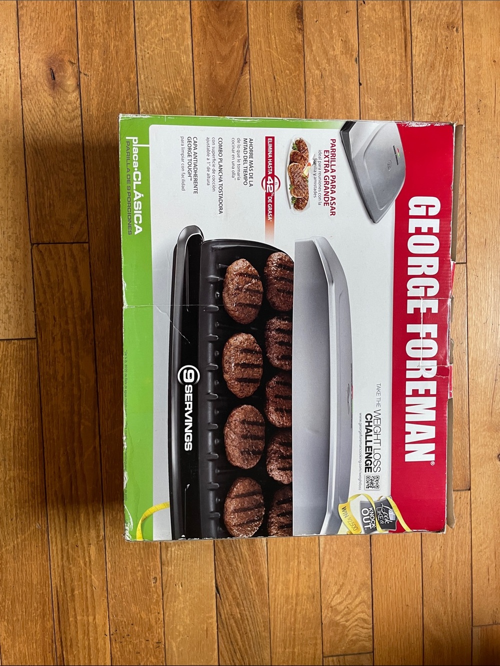 George Foreman Silver Indoor Grill - Gray